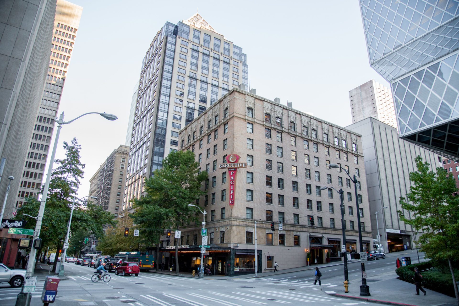 Executive Hotel Pacific is a gay and lesbian friendly hotel in Seattle. 